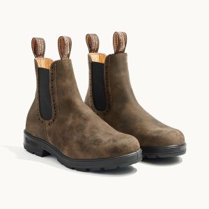 Rustic Brown Premium Leather High Top Boots, Women's Originals 1351 - Blundstone