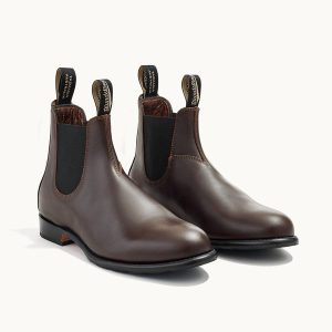 Brown Leather Chelsea Boots, Men's Heritage 155 - Blundstone