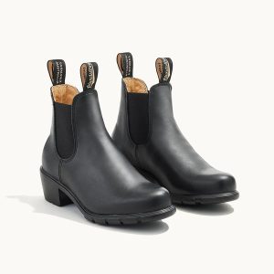 Black Leather Heeled Boots, Women's Series 1671 - Blundstone