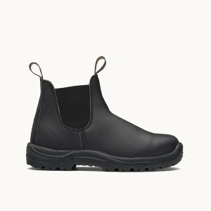 Black Premium Leather Chelsea Boots, Work Series 179 - Blundstone