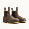Rustic Brown / Mustard-Black Premium Leather Chelsea Boots, Men's Classics 1944 - Blundstone
