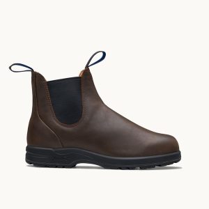 Antique Brown Premium Waterproof Leather Chelsea Boots, Men's All-Terrain Thermal 2250 - Blundstone