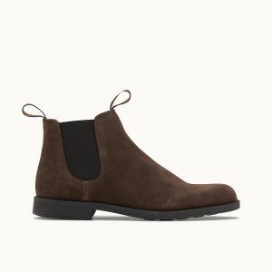Brown Suede Leather Ankle Boots, Men's Dress 2391 - Blundstone