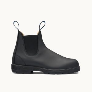 Black Premium Waterproof Leather Chelsea Boots, Men's Thermal 566 - Blundstone