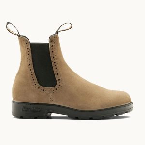 Dark Mushroom Suede Leather High Top Boots, Women's Originals 2516 - Blundstone
