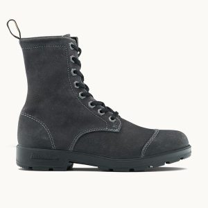 Steel Grey Suede Leather Lace Up Boots, Women's Originals 2530 - Blundstone